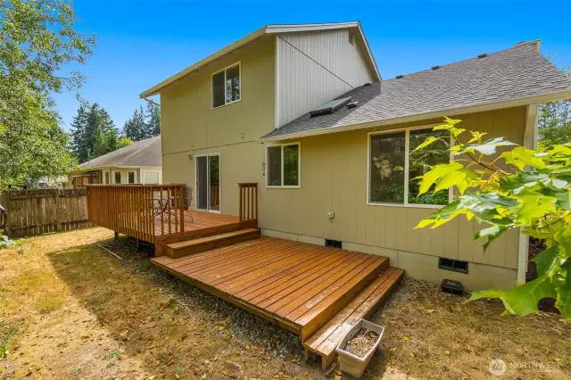 Large back deck