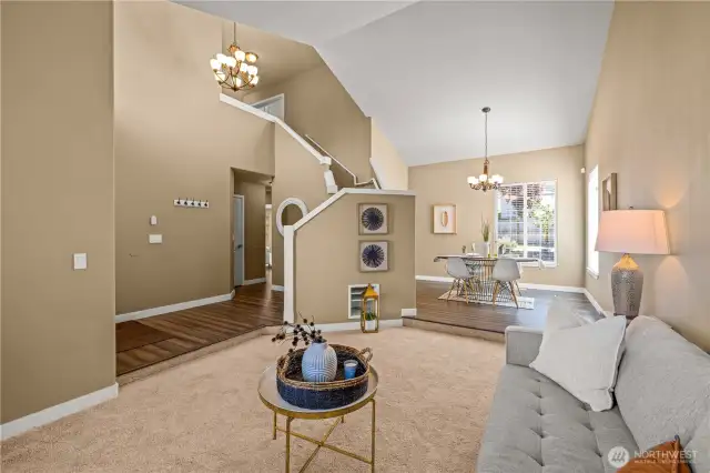 Formal living room and dining room.
