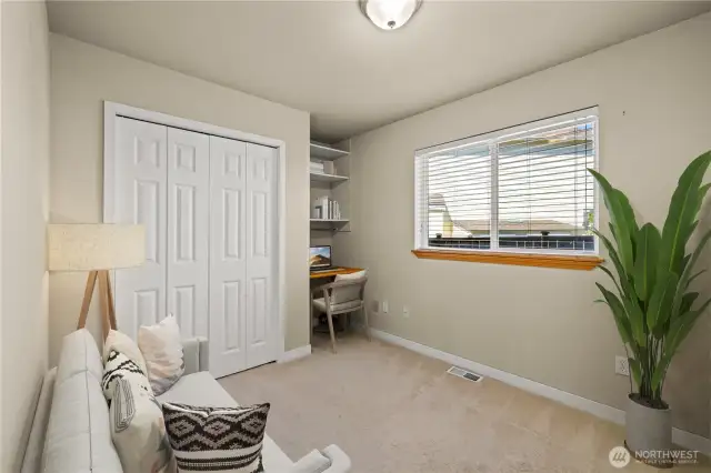 Virtually Staged main floor office or guest bedroom