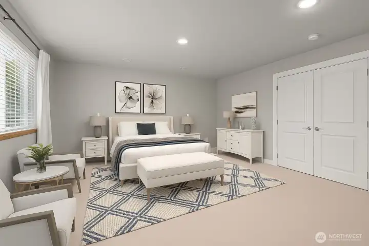 Virtually staged
