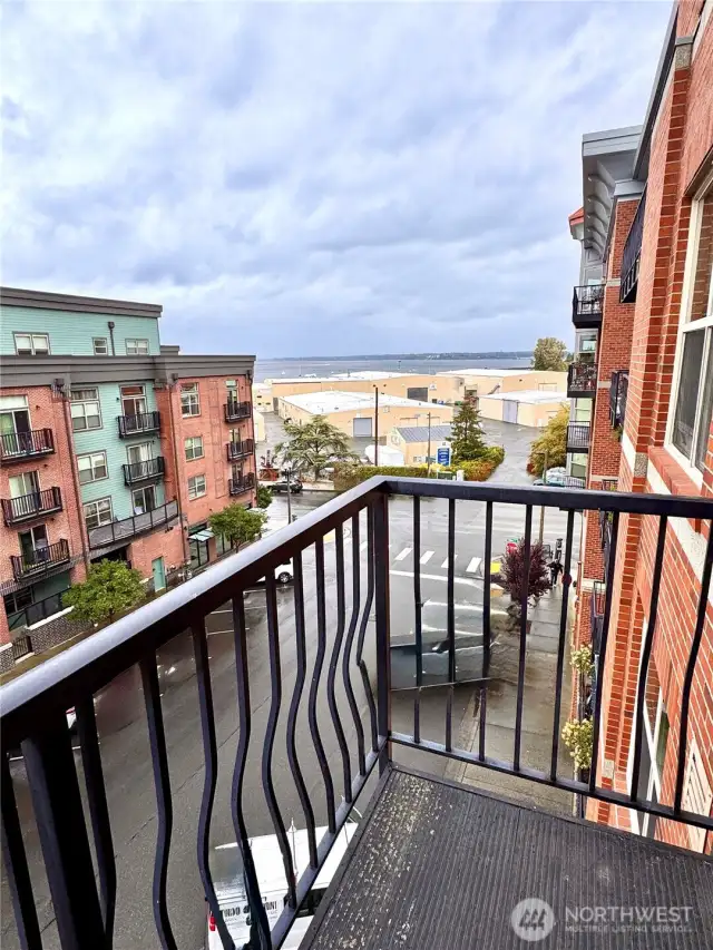 View from unit's deck of Bellingham Bay
