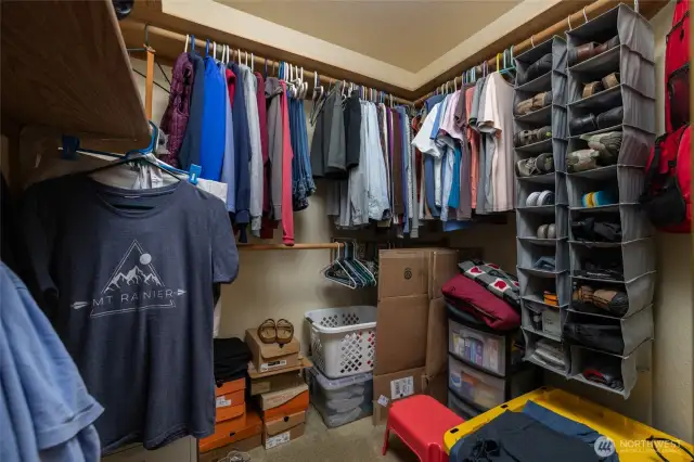 Walk-in closet.