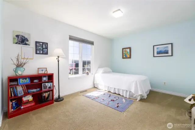 Guest bedroom 2, with carpet.