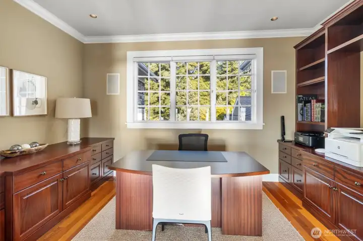 Upper Office with a view of the Bay