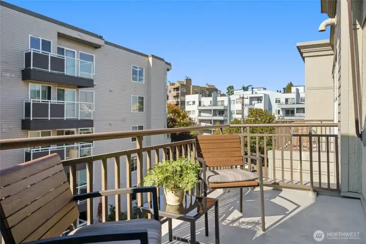 One of two spacious decks to enjoy peaceful mornings and dining al fresco.