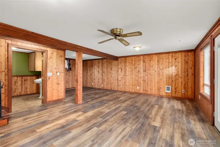 The perfect space for gatherings or movie and game nights.