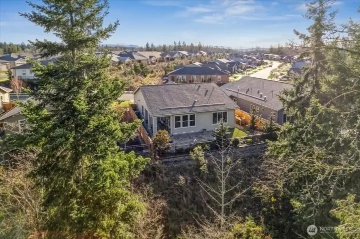 2 Bedroom + Large Den/Office, 1.75 Bathrooms, 1757 Sq Ft Backed to Green Belt in Quiet 55+ Trilogy Community in Tehaleh.