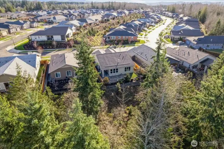 2 Bedroom + Large Den/Office, 1.75 Bathrooms, 1757 Sq Ft Backed to Green Belt in Quiet 55+ Trilogy Community in Tehaleh.