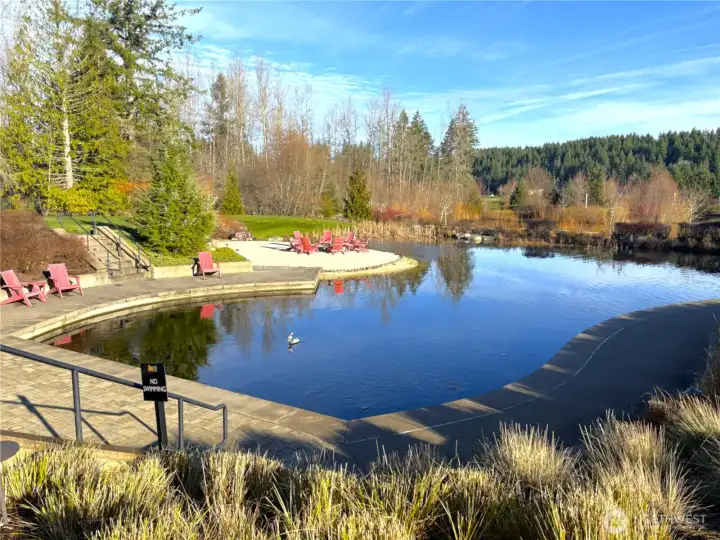 The Lodge at Trilogy 55+ Resort Style Community in Tehaleh. Includes Pool, exercise room, restaurant dining, golf simulator, shuffleboard, pool table, pickleball courts, outdoor fireplace sitting area, and much, much more