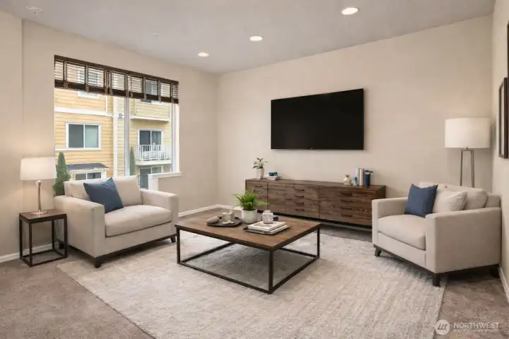 Living room-virtual staging