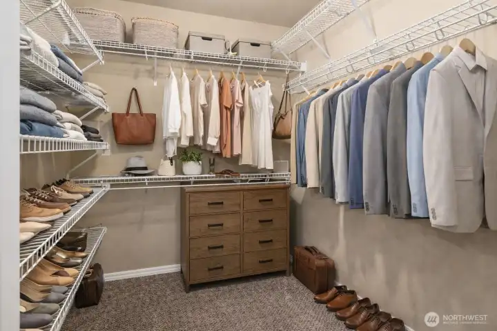 Primary walk-in closet-virtual staging