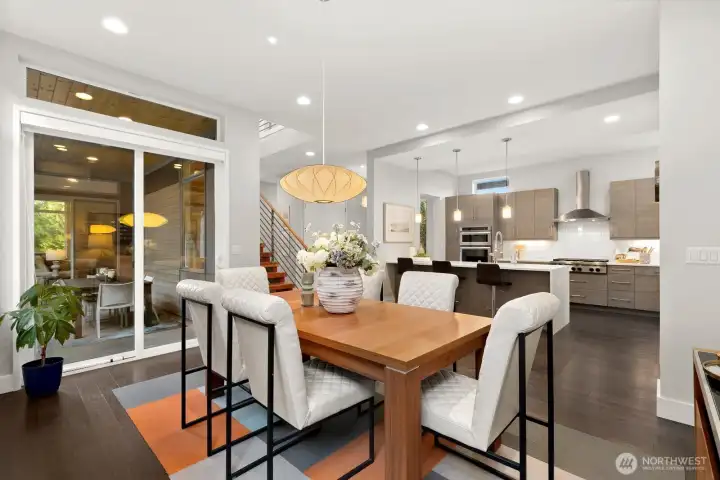 Access to the covered deck outside - perfect setup for entertaining!