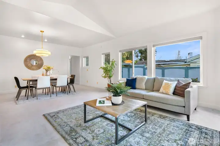 Rooms offer privacy, separation, and comfortable, easy flow throughout.