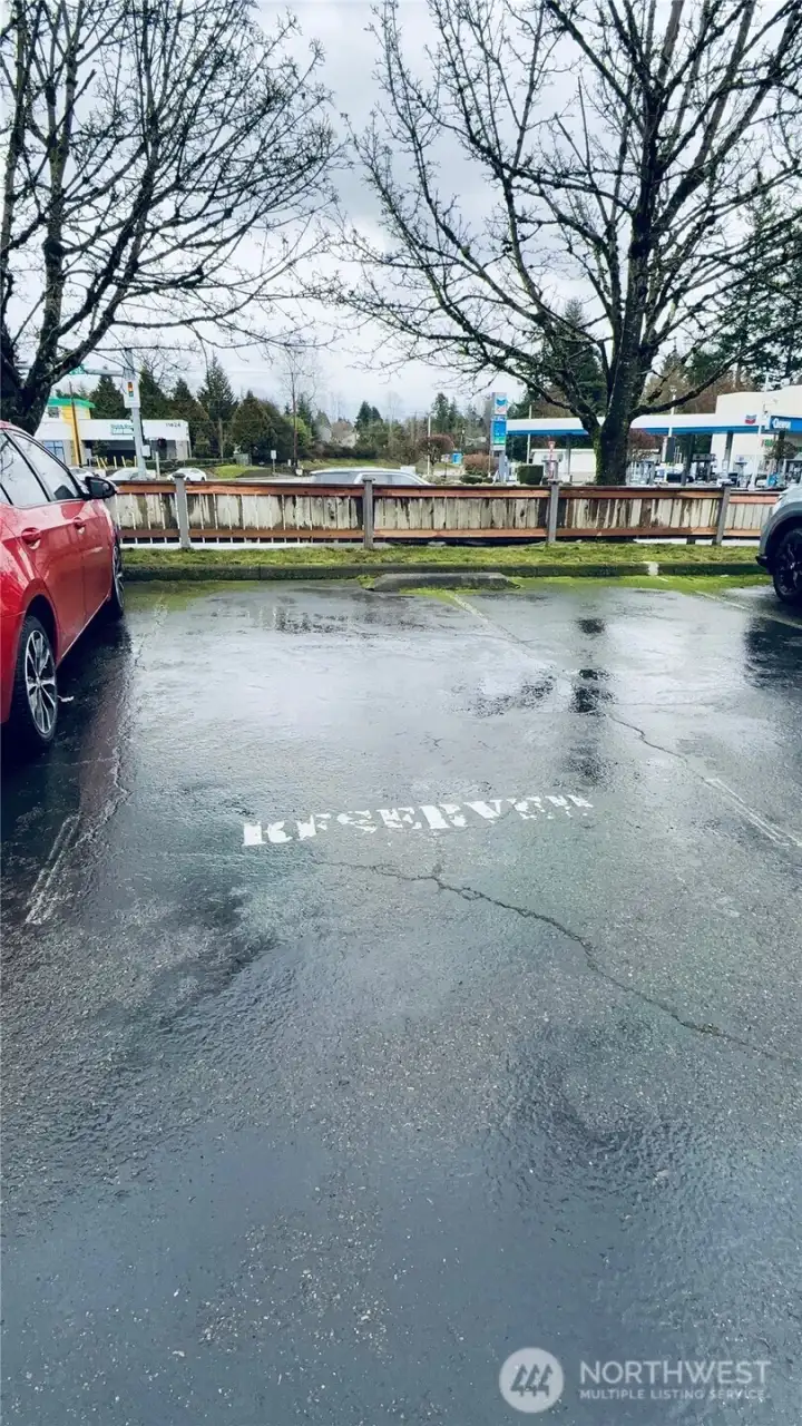 Designated #12 parking spot.