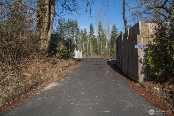 Long Private driveway Entrance from 84th St NE