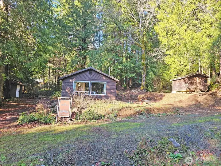 Ample parking, including a large space out front for a motor-home or RV.