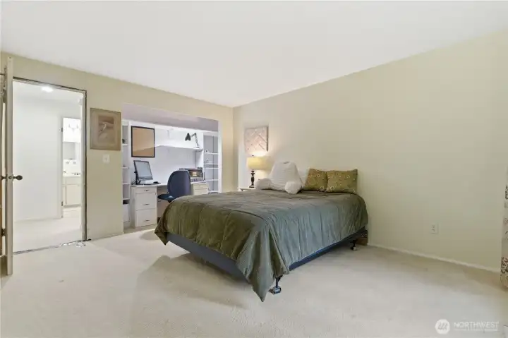 Spacious primary bedroom