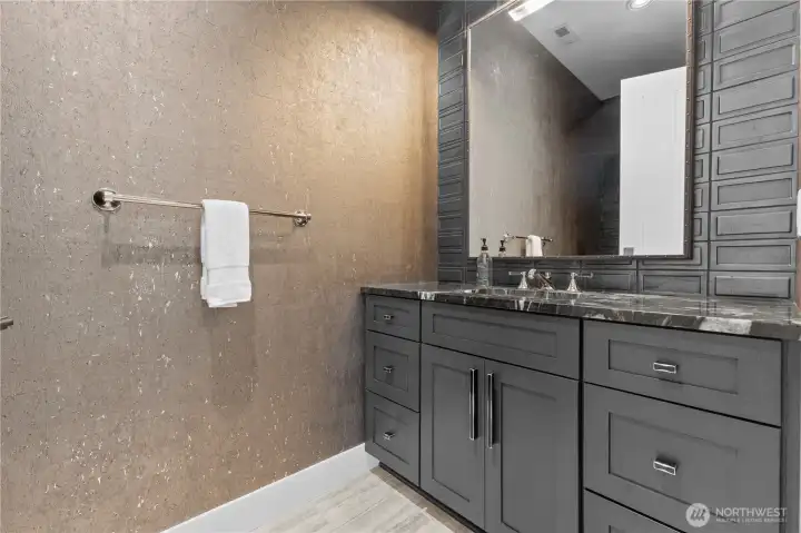 Custom cork wall covering