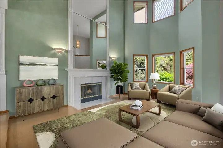 This room is virtually staged