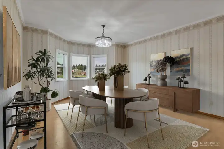 This room is virtually staged