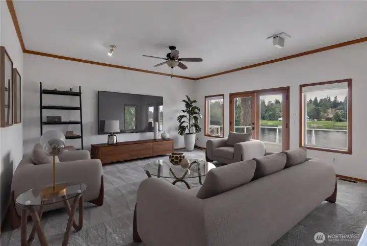 This room is virtually staged