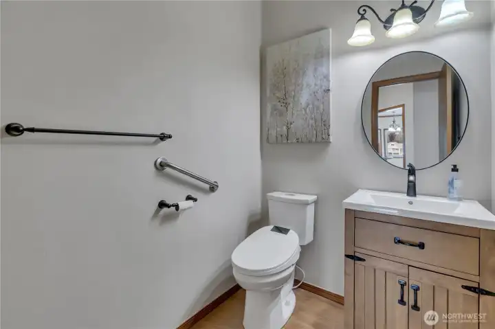 Main floor half bath