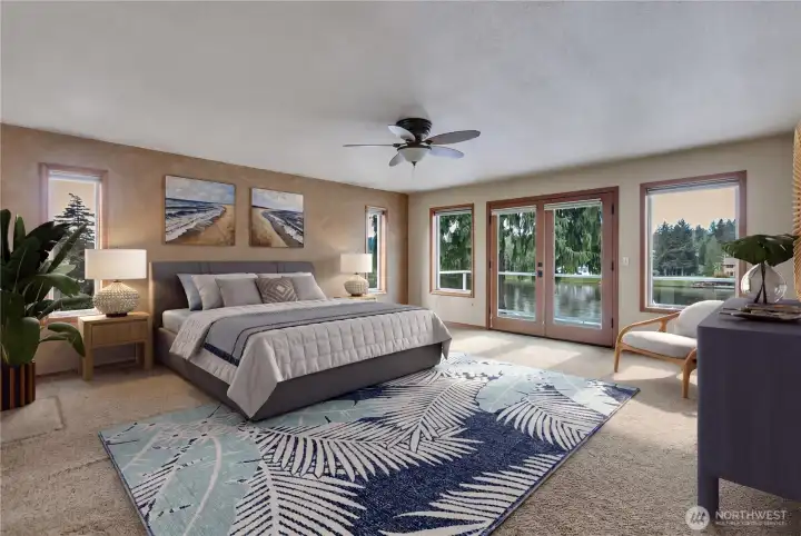 This room is virtually staged