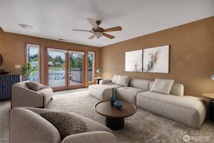 This room is virtually staged