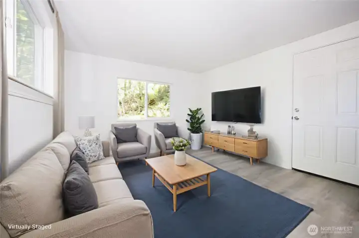 Virtual Staging in livingroom