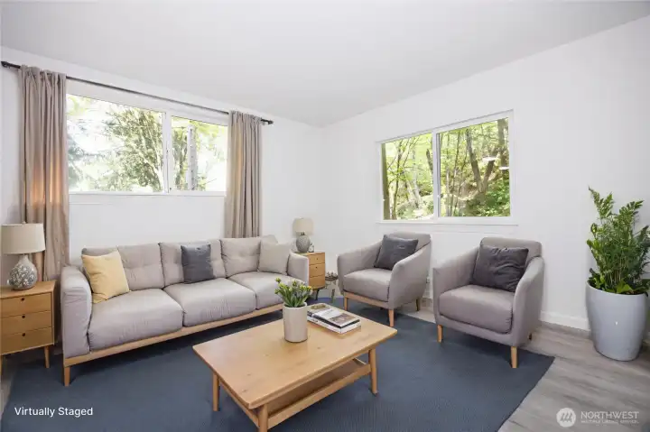 Virtual staging in livingroom