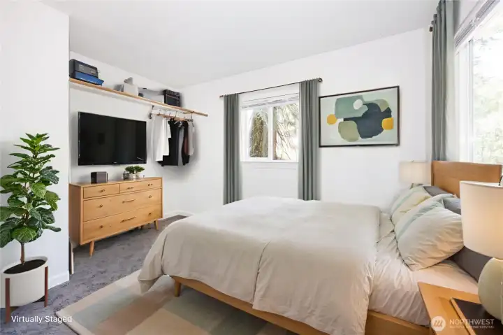Virtual Staging in bedroom.