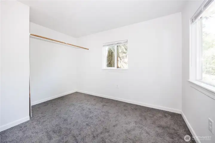 New carpeting in bedroom