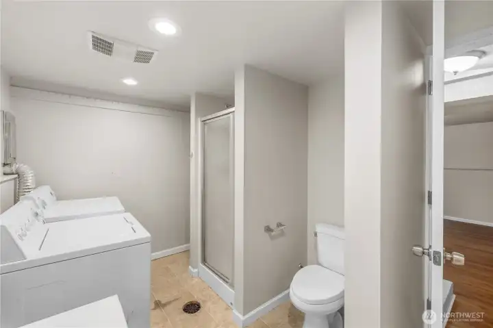 Basement bathroom/utility room