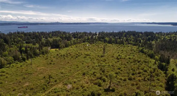 Aerial South View of property