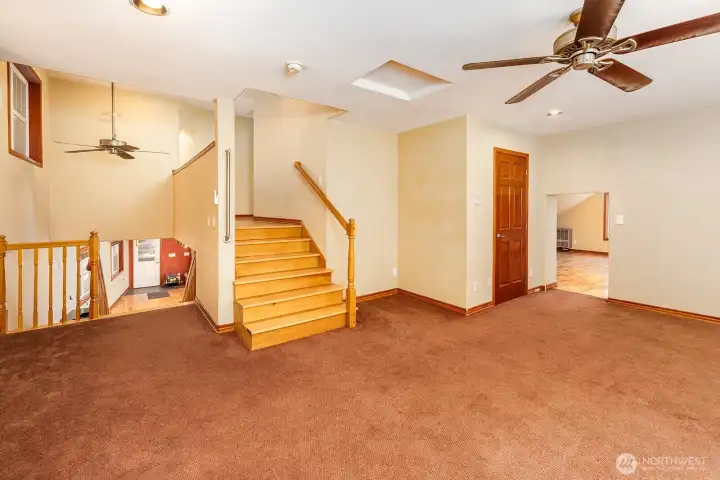 Spacious upper level.