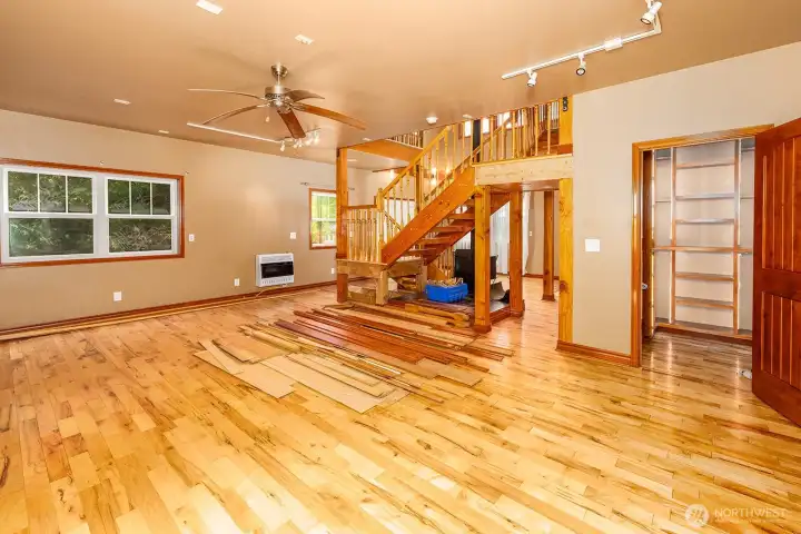 Beautiful wood flooring throughout.