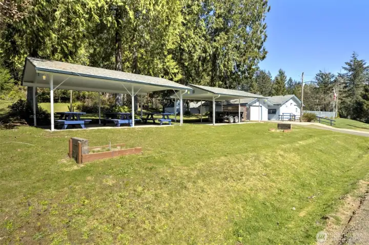 Community covered picnic area