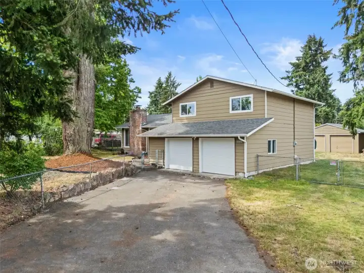 2 car garage plus driveway parking