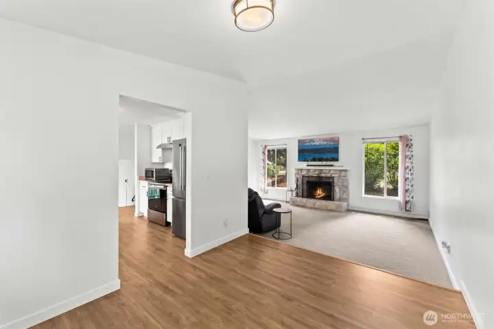 Dining room off kitchen/living room