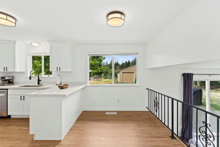 Breakfast nook off kitchen