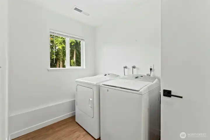 Laundry room on lower level