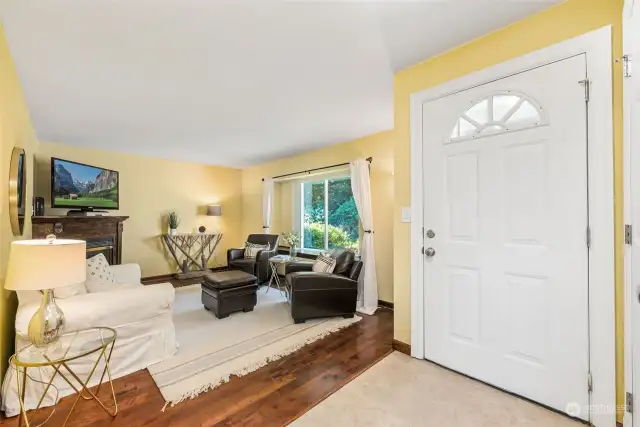 It's nice having a distinct entry point like this home does, rather than a front door which opens directly into a living room.