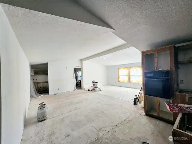 Kitchen looking into great room