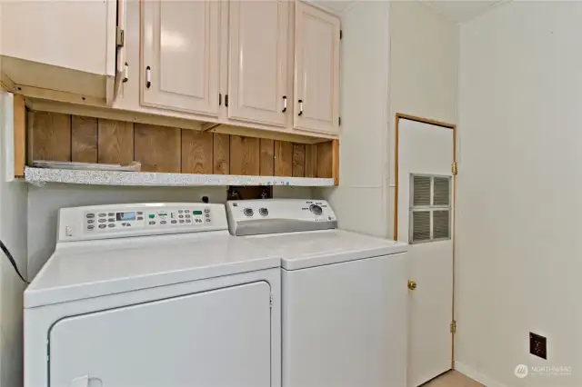 Washer & dryer are included with sale of home.