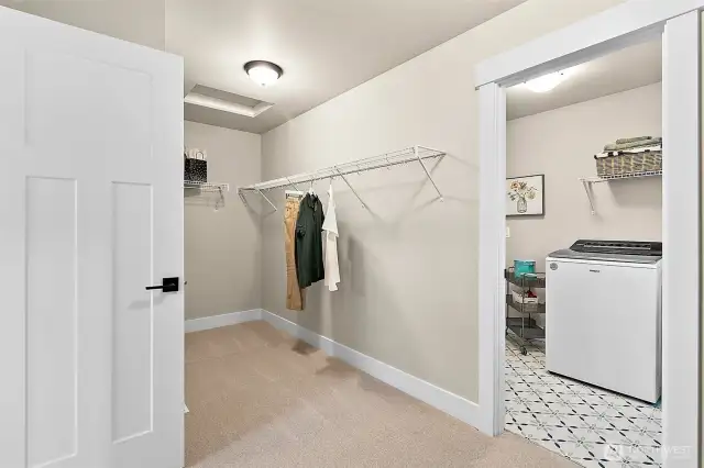 Primary walk-in closet