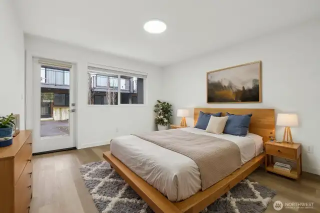Lower level bedroom/second entrance