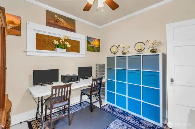 Bedroom upstairs currently being as office