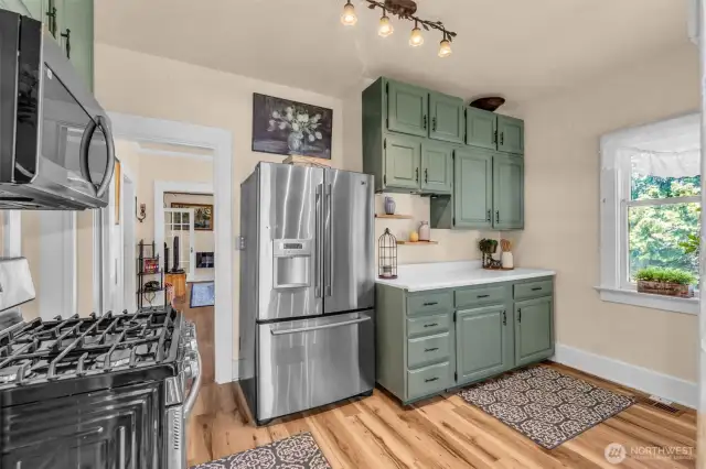 Room for small table or coffee bar.