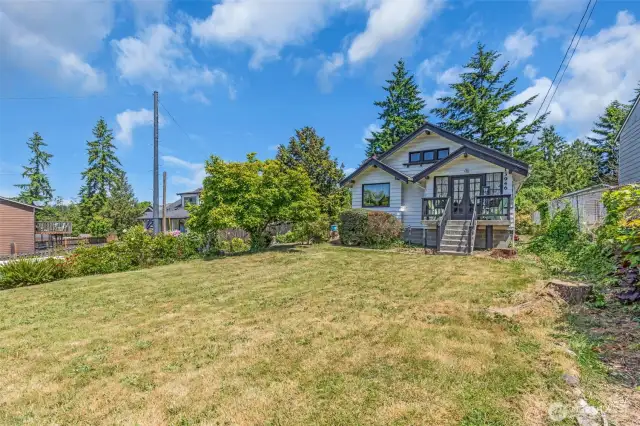 Large front yard could be used for additional parking.