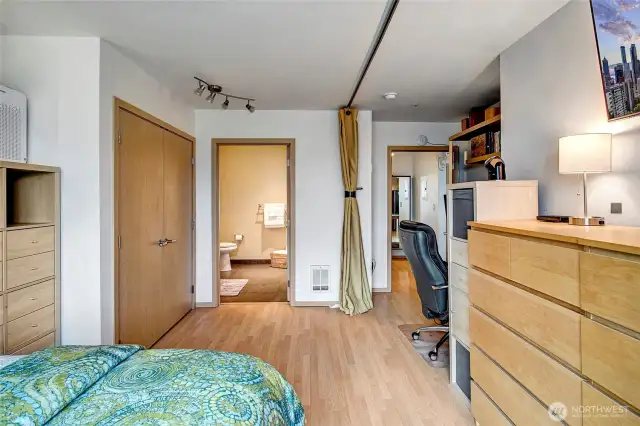 Primary bedroom with ensuite full bath.